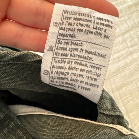 Carhartt Cotton Duck Bib Overalls Mens 38x32 Double Knee Moss Green R06 VTG - Picture 7 of 11